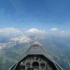 Flugwegposition um 14:15:06: Aufgenommen in der Nähe von Gemeinde Filzmoos, 5532, Österreich in 3311 Meter